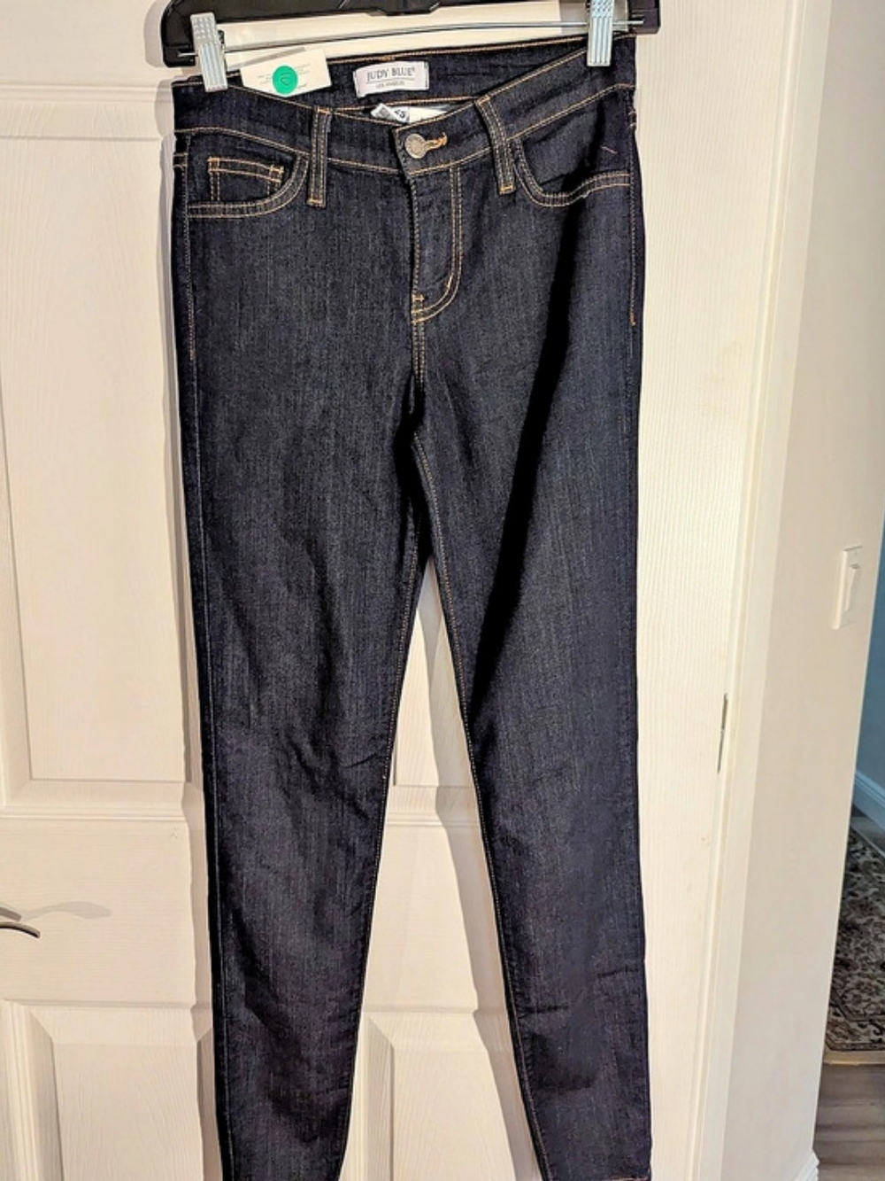 Judy Blue Dark Wash Mid-Rise Skinny Jeans Blue Waist 1/25